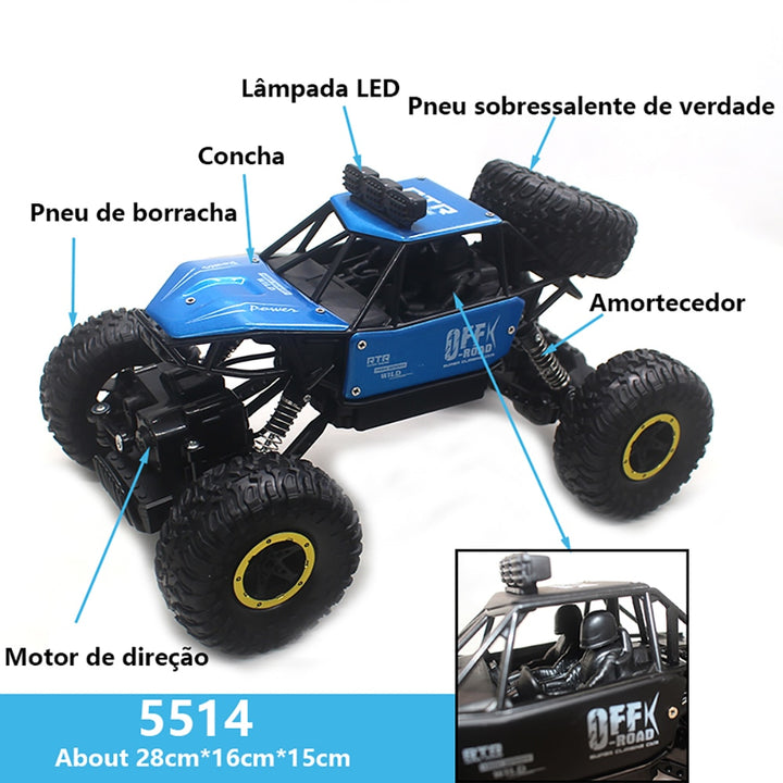 Carrinho de Controle Remoto - 4x4 Off Road - – Inovare Shopping